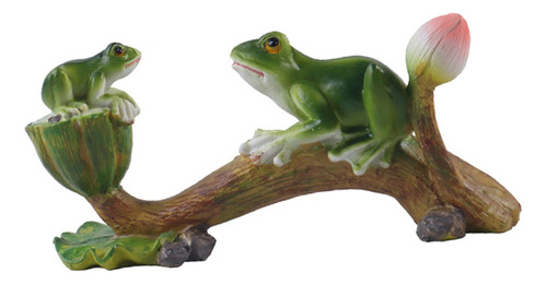 Estatua De Rana Para Jardín, Microdecoración