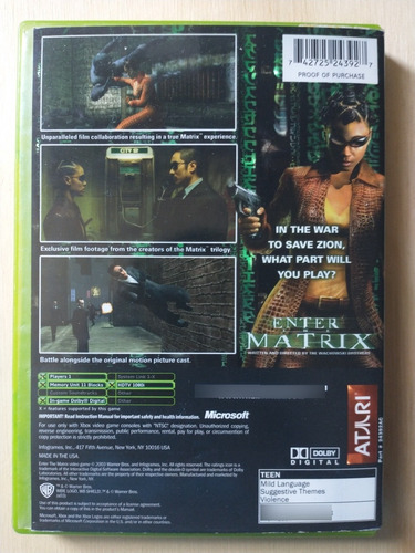 Enter Matrix Xbox (Usado)