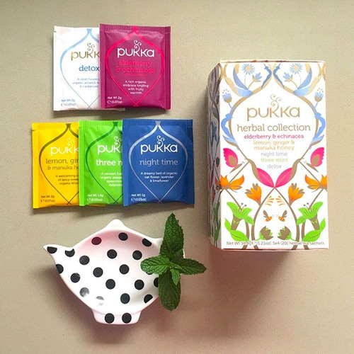 Té Colección Herbal Orgánico Calidad Tea Pukka 20 Saquitos