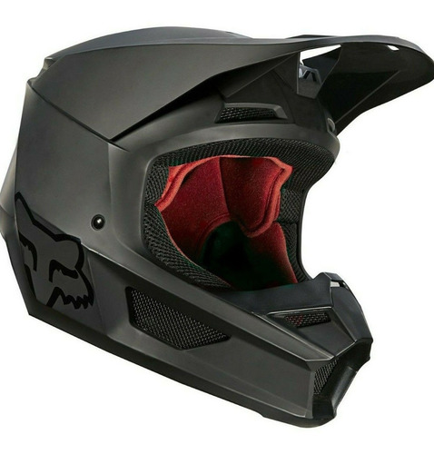 Casco Fox Racing V1 Matte Black Motocross 2022