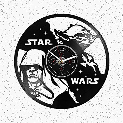 Reloj Yoda Reloj De Pared De Vinilo Regalo Para Hombre Reloj