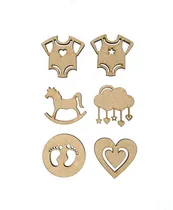 Comprar Formas Bebe Nacimiento Souvenir Fibrofácil 10cm X10 Unidades