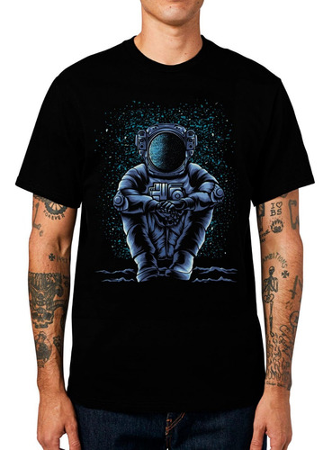 Polera Lonely Astronaut Astronauta Espacio Algodón Unisex