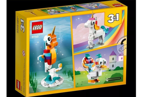Lego Creator 3 En 1 Unicornio Mágico Set 31140