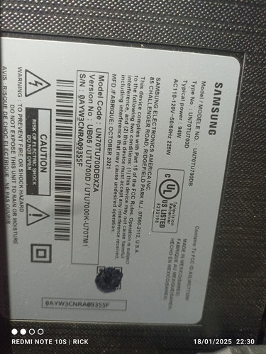Tv Samsung 70 Pulgadas Hd 4k (Usado)