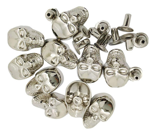 100pcs Remaches Pernos De Para Bolsa / Ropa Remache De Plata