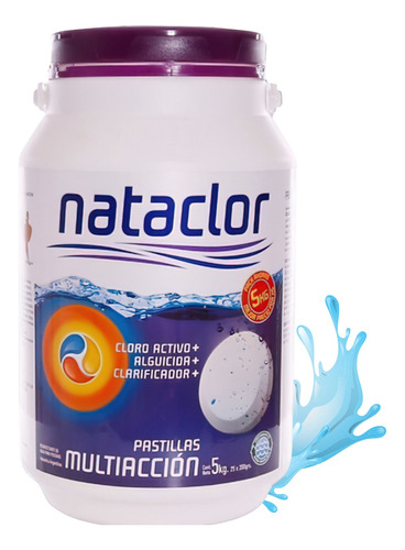 Pastillas Cloro Multiaccion 200 Grs X 5 Kg Nataclor