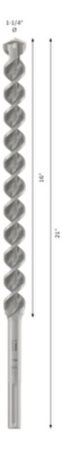 Broca Sds Mas Bosch 1 1/4x16x21 Pulg 4 Gavilanes 2608706826