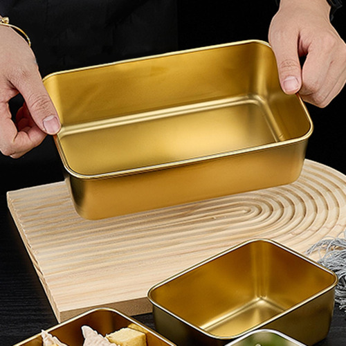 Bandeja Rectangular De Metal Para Postres De Dulces,