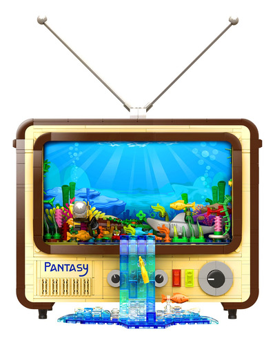 Juego De Construccion De Tv, Pantasy Retro Tv Kit De Constru