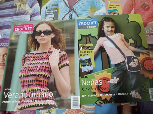 Lote X11 Revistas El Gran Libro Crochet Clarin Tejidos Croch