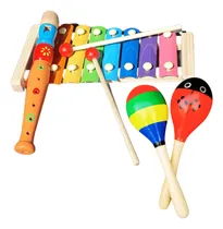 Comprar Instrumentos Musicales Para Niños Kit Xilofon Flauta Maracas