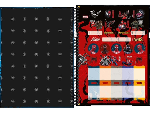 Caderno Spider-man 10 Matérias Uni Espiral Tilibra C2