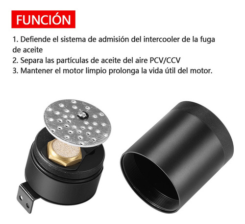 Rojo Tanque Recuperador Lata De Aceite Con Filtro Universal