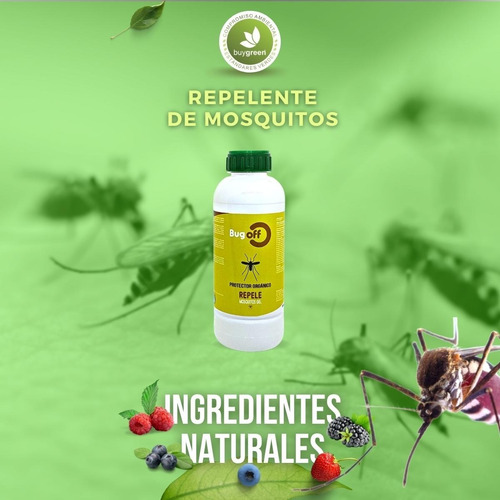 Repelente Natural Bug Off Mosquitos Concentrado Rinde 10 L