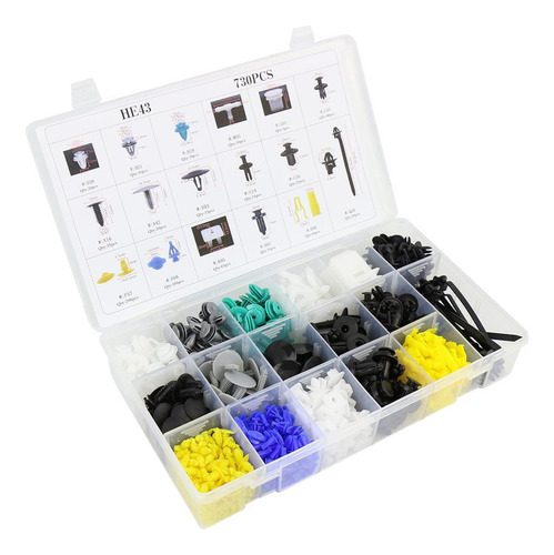 730 Clips De Retención Del Parachoques Kit De Remache De Cie