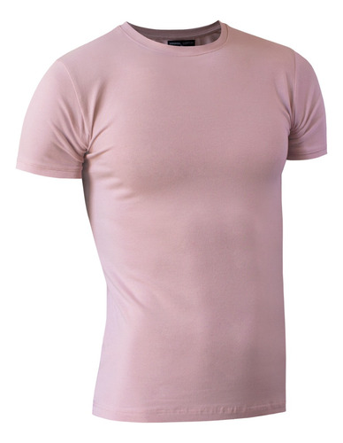 Remera Hombre Entallada /slim Fit Algodon Elastizado Premium