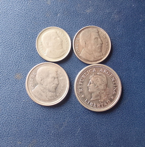 Monedas Argentina 4 Diferentes 1951-1958