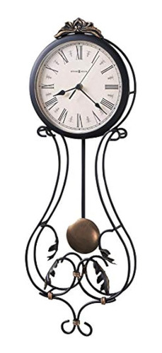 Howard Miller Paulina Wall Clock 625-296 Acabados Gris Carbó