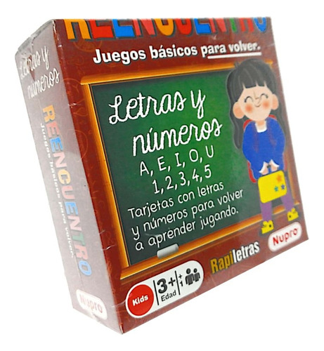 Juego De Mesa Letras Y Números Tarjetas Nupro