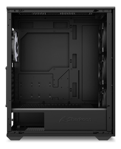 Gabinete Gamer Sharkoon Vk2 Rgb Cristal Templado Atx Usb 3.0 Color Negro
