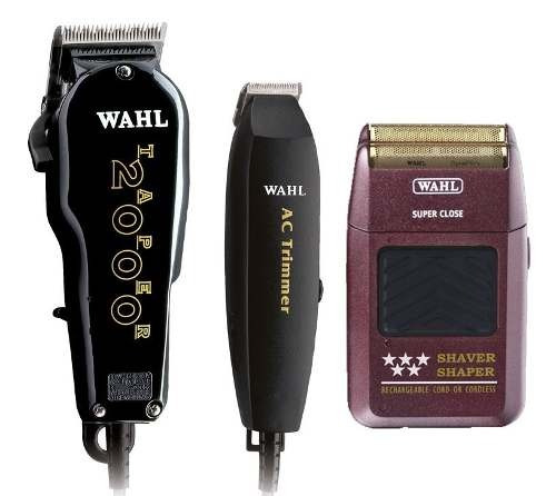 Combo Wahl Profesional Taper 2000, Shaver Shaper, Ac Trimmer