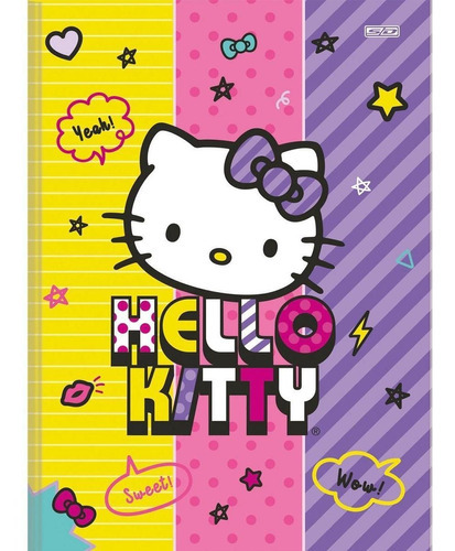 Kit 4 Cuadernos Hello Kitty Brochurón + 1 Dibujo Hello Kitty