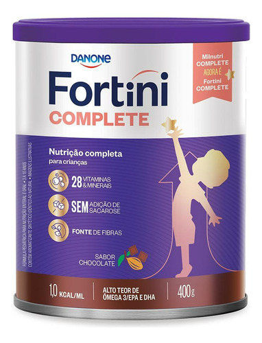 Fortini Complete Suplemento Infantil Sabor Chocolate 400g