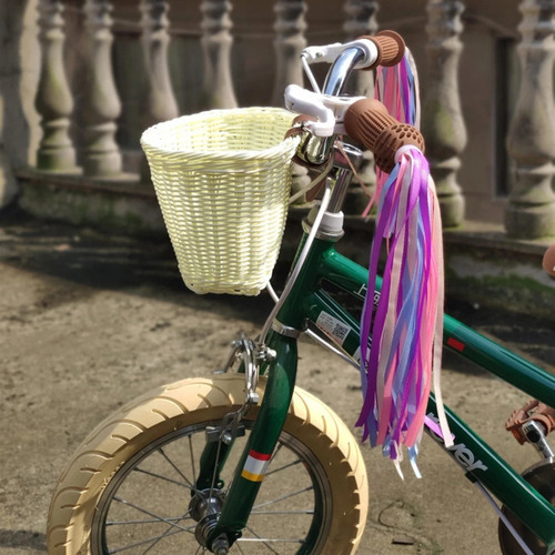 Cesta De Bicicleta Para Niños, Timbre De Bicicleta, Borla, K