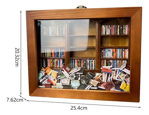 . Agitando Estante De Livros Em Miniatura, Presente