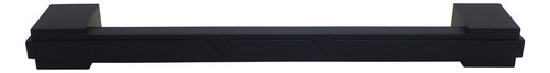 8 Puxador 192mm Rack Criado Mudo Cômoda Gavetas Móveis Preto Fosco Lisa