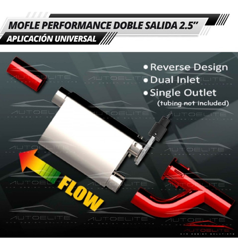 Imagen 8 de 9 de Mofle Escape Deportivo Doble Salida 2.5 PuLG Acd Performance