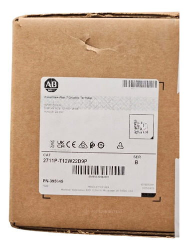 Panel View 7 Plus Cat 2711p-t12w22d9p Allen Bradley