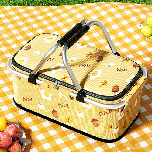 . Cesta De Picnic, Cesta De Almacenamiento Con Asa,