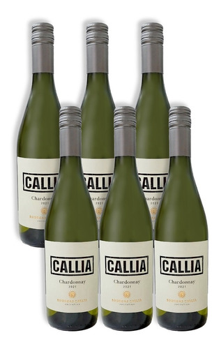 Vino Callia Chardonnay Caja X6 750ml Valle De Tulum San Juan