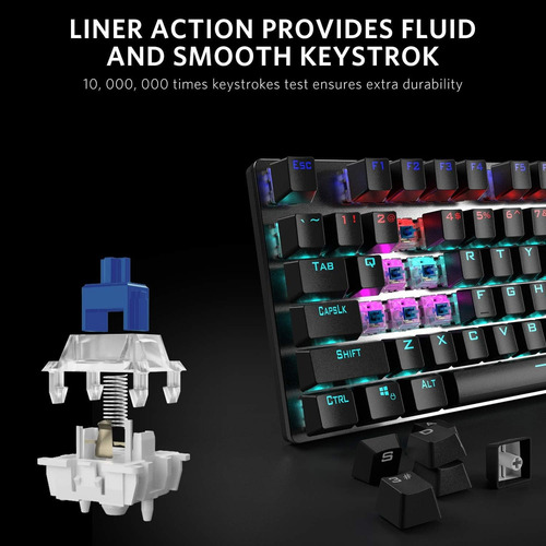 Teclado Mecánico Gamer Con Retroiluminación Rgb