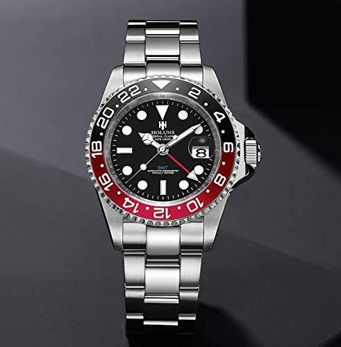 Loreo Reloj Automático Gmt Para Hombre Reloj De Negocios Lum