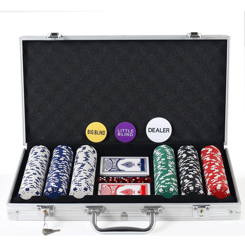Juego De Fichas De Poquer Para Texas Holdem, Blackjack, T...