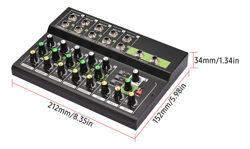 Mezclador, Consola Digital De 10 Canales, Grabación En Red D