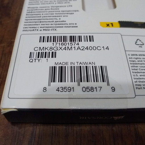 Corsair Vengeance Lpx 8gb Ddr4 2400mhz Cmk8gx4m1a2400c14