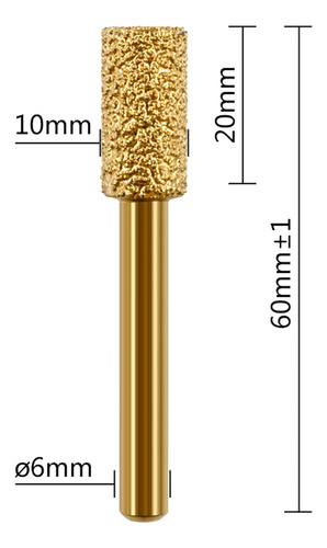 3 Uds Broca De Molienda Cabezal De Molienda Forma De 10mm