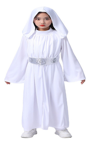 Fwefww Star Wars Princesa Leia Cos Disfraz Halloween Niños