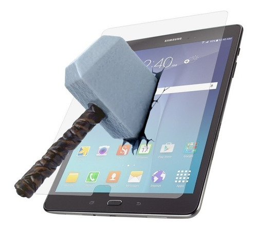 Imagem 3 de 8 de Kit Capa Case + Película Vidro Galaxy Tab A 9.7 P550 T550