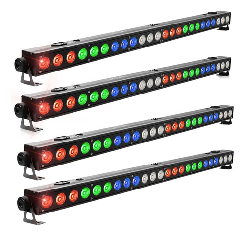 Ribalta 24 Leds 12w Rgbw Pixel Dmx Indoor Balada Kit 4 Unid