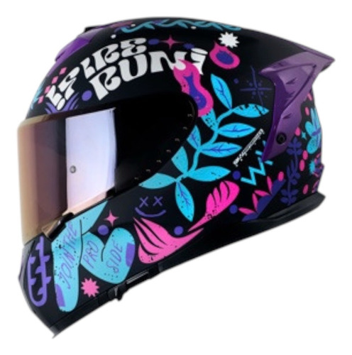 Casco Integral Shaft Pro Edicion Especial Fingerz + Mica Fucsia Fingerz M