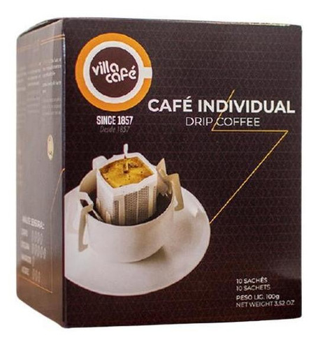Kit 5 Fast Coffee Villa - Café Em Sachê Individual