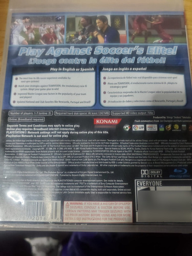 Pes Pro Evolution Soccer 2008 Ps3 Usado (Usado)