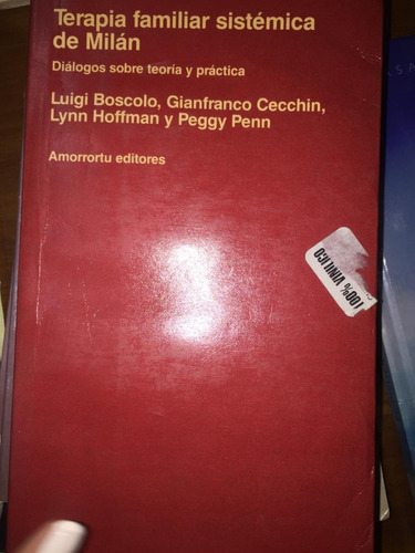 Terapia Familiar Sistematica De Milan. Boscolo, Cecchin