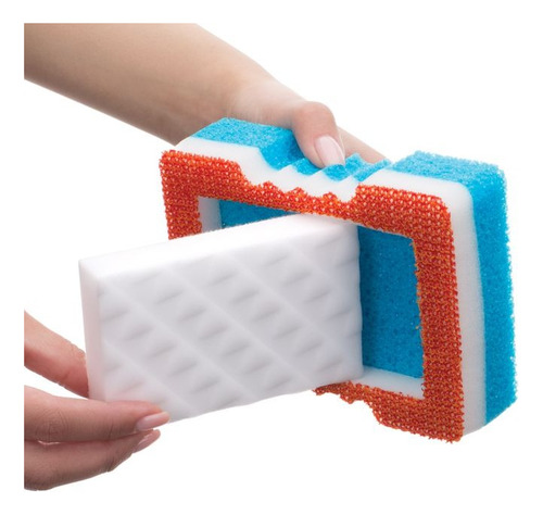 Esponja Betterware Limpieza Delicada 4 En 1