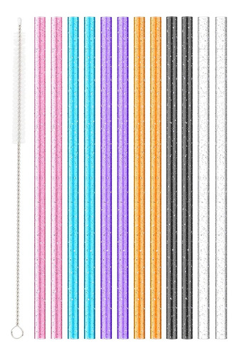 Paquete De 12 Pajitas De Repuesto De Color Para Stanley Owal